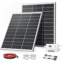 ソーラーパネル 200w =100w×2枚 MC4コネクタ付属 太陽光パネル Amazon | GOYOJO ソーラーパネル 200w =100w×2枚 MC4コネクタ